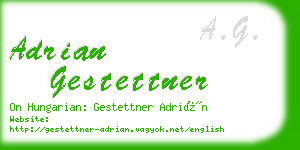 adrian gestettner business card